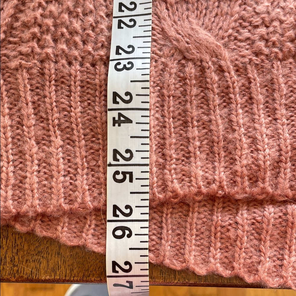 Elegant Cable Knit Sweater - Rose - Picture 4 of 4